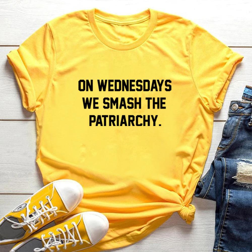 On Wednesdays We Smash The Patriarchy Shirt Feminism Shirt Women's March Tshirt Liberal Shirt Feminist Shirt Girl Power Shirt