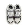 MLB New York Yankees Lightweight Breathable Cushioning Mid top Skateboard Shoes Unisex Black White 3ASXMDM6N-50BKS