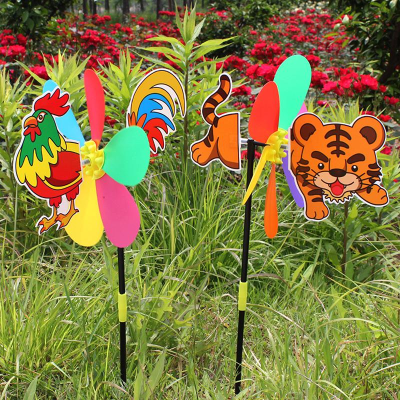 Zwierzę Pszczoła Sześć Kolorów Trójwymiarowy Wiatraczek Kreskówkowy Zabawki dla Dzieci Dekoracja Domu Ogrodu Spinner do Wiatru Kręciołek Dekoracja Podwórka