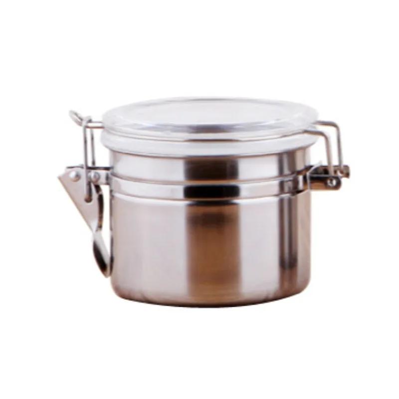 

Кухонный инструмент Емкость для хранения кофе Герметичная емкость Банка для хранения из нержавеющей стали Банка для хранения кофе и чая Герметичная банка Кухонные контейнеры для хранения кофейных зерен