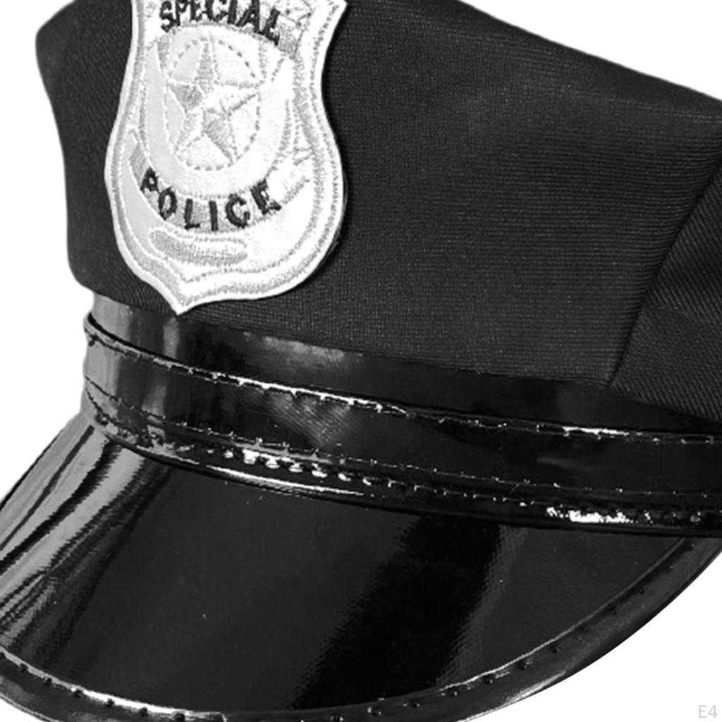 Chapeau de policier pour enfant Accessoire Photo Cop pour Déguisement Halloween Fête