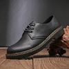 Leisure lace up genuine leather top quality outdoor shoes, fashionable, elegant, luxurious, classic natural leather men's shoes