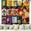 Japanese Anime Pirate Wall Tapestry Aesthetic Wall Hanging Printed Fabric Blanket Decorative Tapestries for Bedroom Living Room Home Decor