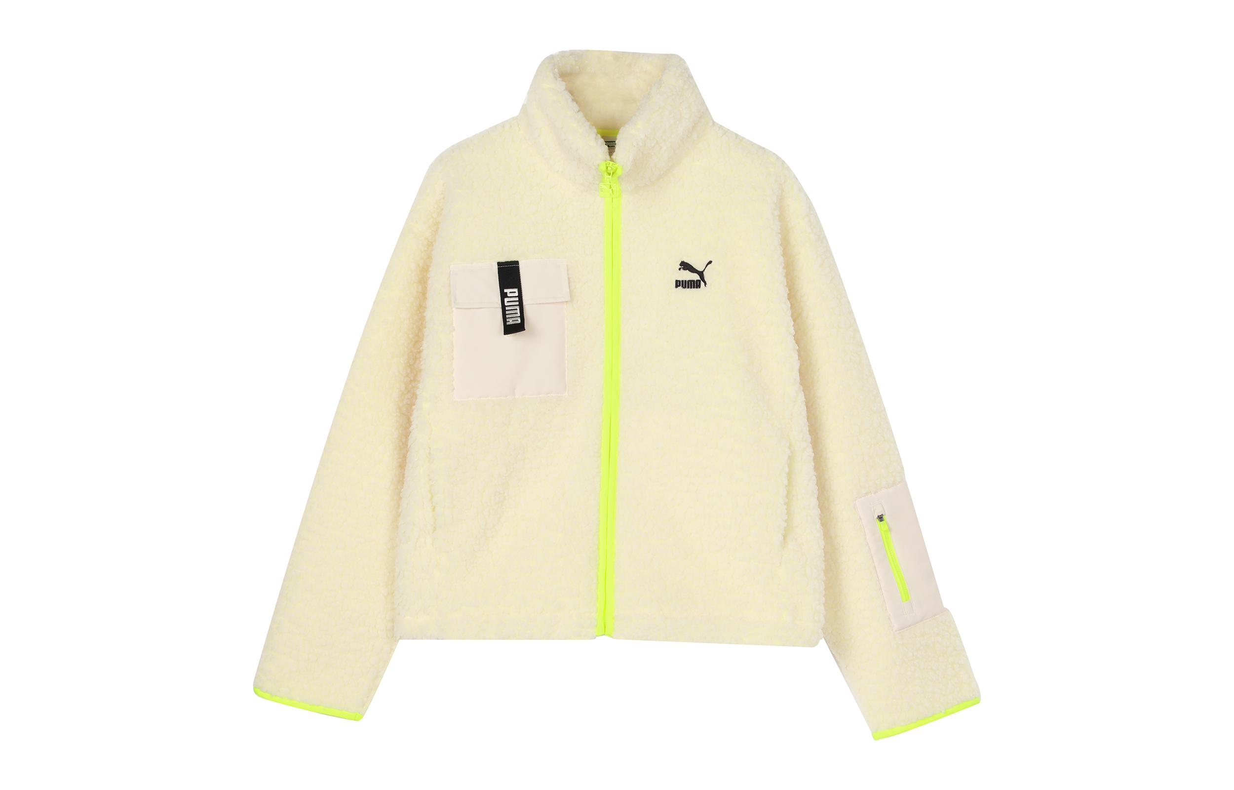 PUMA Velvet feel Coat Women s Ecru 928727-01 S
