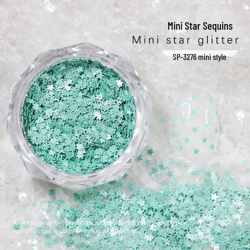 

Блестки для ногтей в форме сердца и звезды