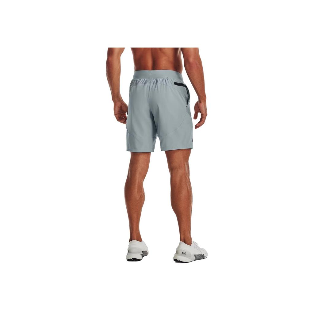 Under Armour Solid Color Elastic Waist Straight Leg Sports Shorts Men Bottoms Harbor-Blue 1373780-465
