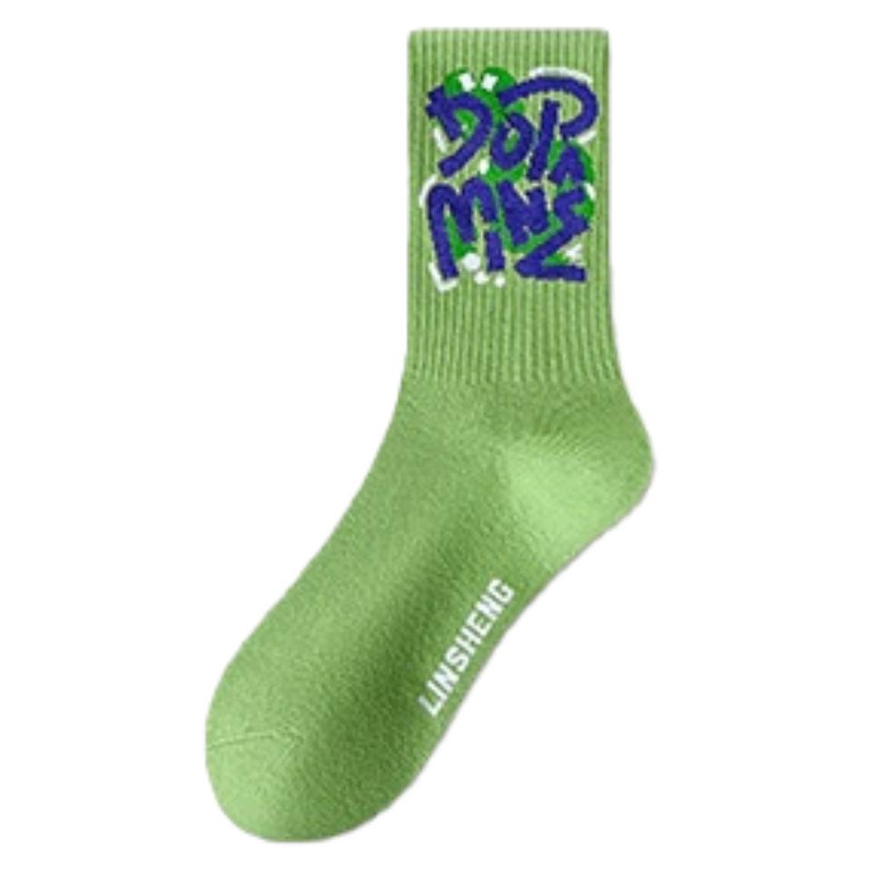 2026 Women's Mid-Calf Cotton Socks - Odor-Resistant, High-Waist Sports Style, Autumn/Winter Trend