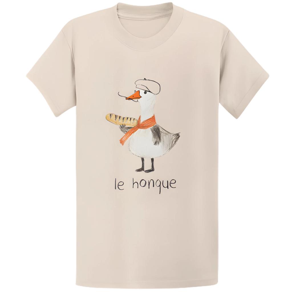 Gildan 5000 Le Honque Funny French Goose T-Shirt - France Trip Gift Tee