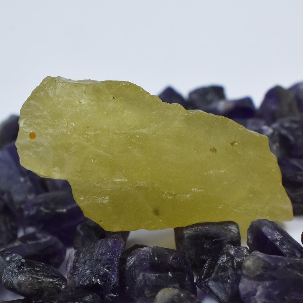 193 Ct Natural Lemon Topaz Rough Uncut Loose Gemstone For Gift
