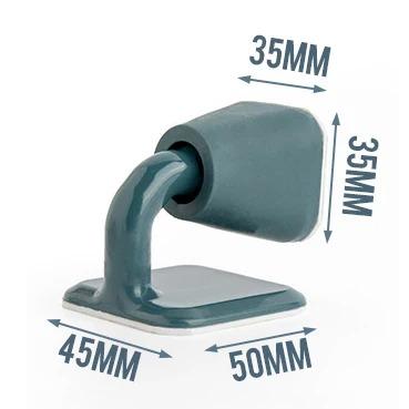 Silicone Rubber Door Stop Non-Punch Door Holder Mute Noiseless Door Stopper Buffer Damper Stop Hardware Wall Protector