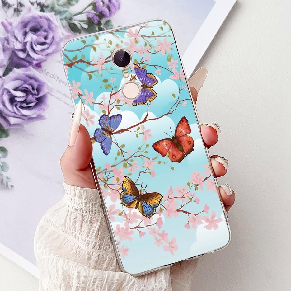 For Xiaomi Redmi 5 Plus Case Cute Cat Lion Painted Cover Soft Silicone Phone Case For Xiaomi Redmi 5 Redmi5 Plus Back Cover Bags