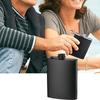 6/8/12 Oz Hip Flask Flat Liquor Flask Portable Black Pocket Flagon  Bar