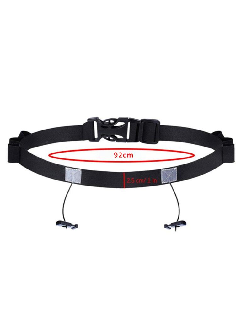 Marathon Number Plate Belt Adjustable Elastic Running Sports Belt Energy Running Belt Night Running Reflective Belt Sports Belt