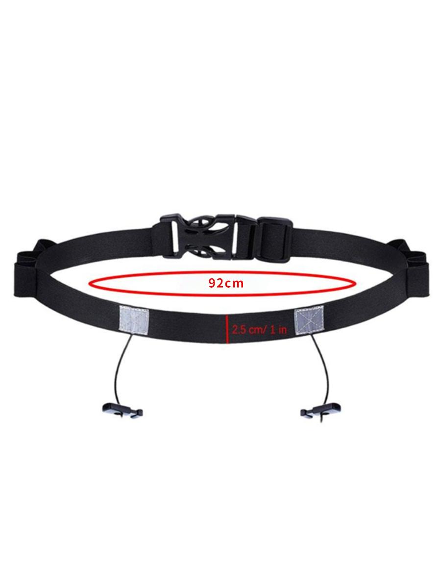 Outdoor Sports Running Belt Adjustable Elastic Race Number Holder Belt Marathon Gym Fitness Accessory