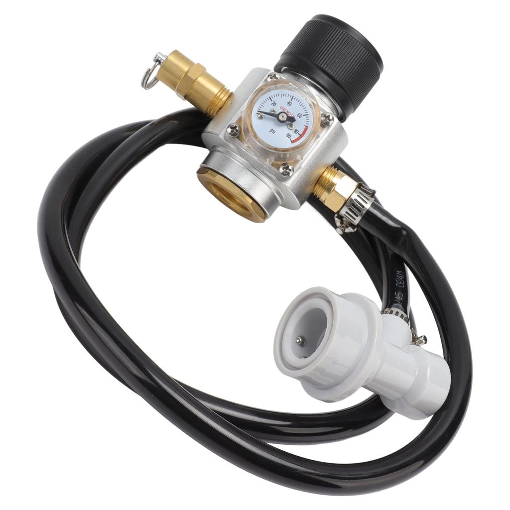 Acqua Gassata Fabbricatore Automatico di Birra Manometro di Secondo Stadio Set Distributore con Tubo Nero con Sicurezza