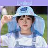 Kids Uv Protection Cap With Wide Brim And Rechargeable Fan For Summer Activities