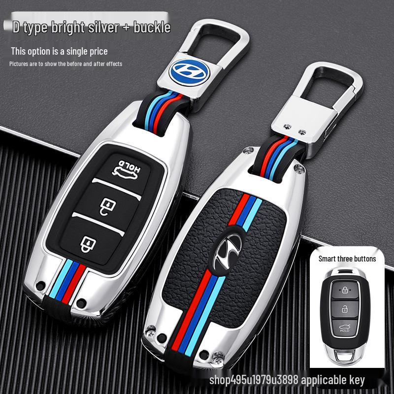 Elantra Key Case for Hyundai: Metal Shell for Mistra/Festa/ix35 Models 2022