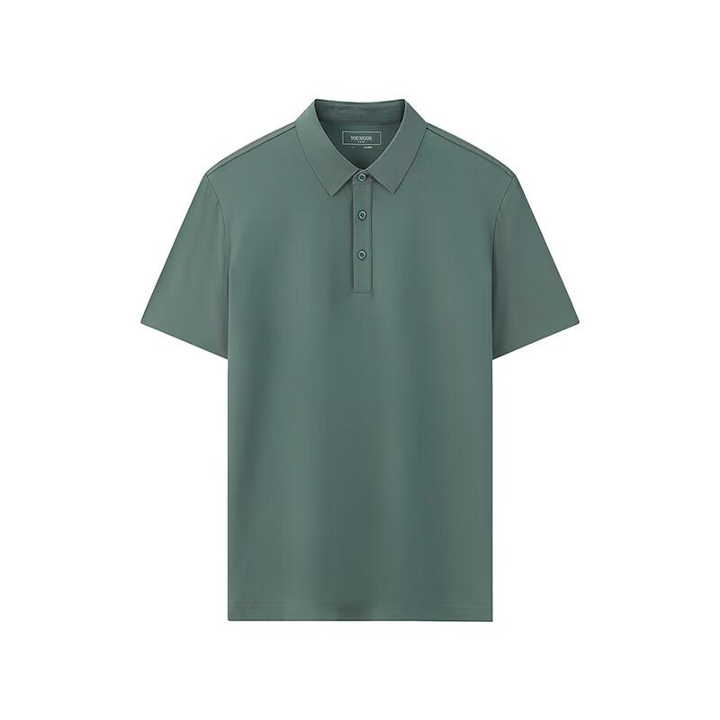 YOUNGOR Men's Soft Blend Short Sleeve Polo Shirt
