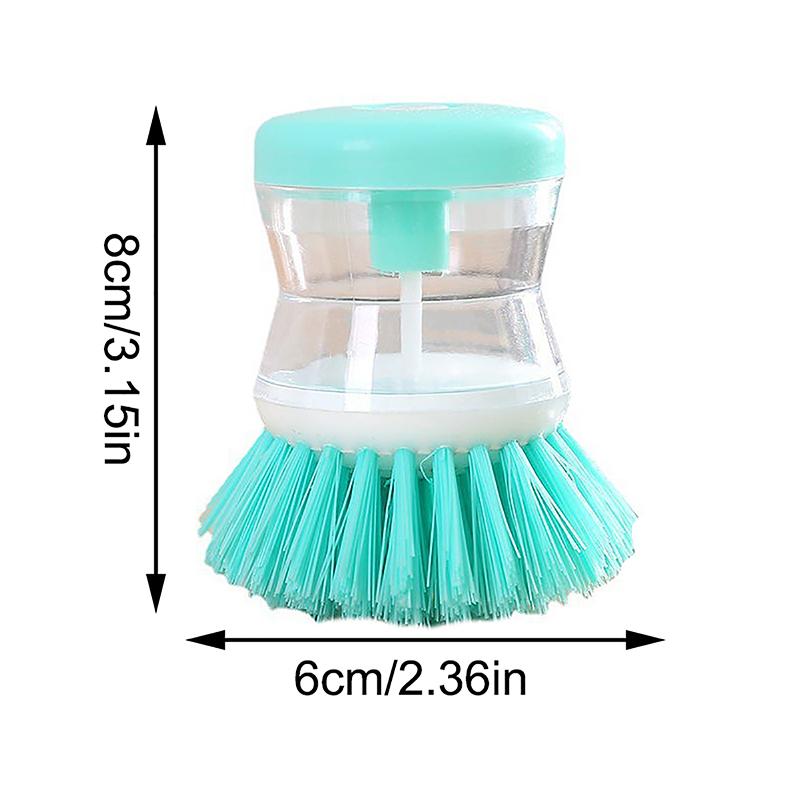 Kitchen Wash Pot Dish Brush Washing Utensils With Washing Up Liquid Soap Dispenser Household Kitchen Cleaning Accessories