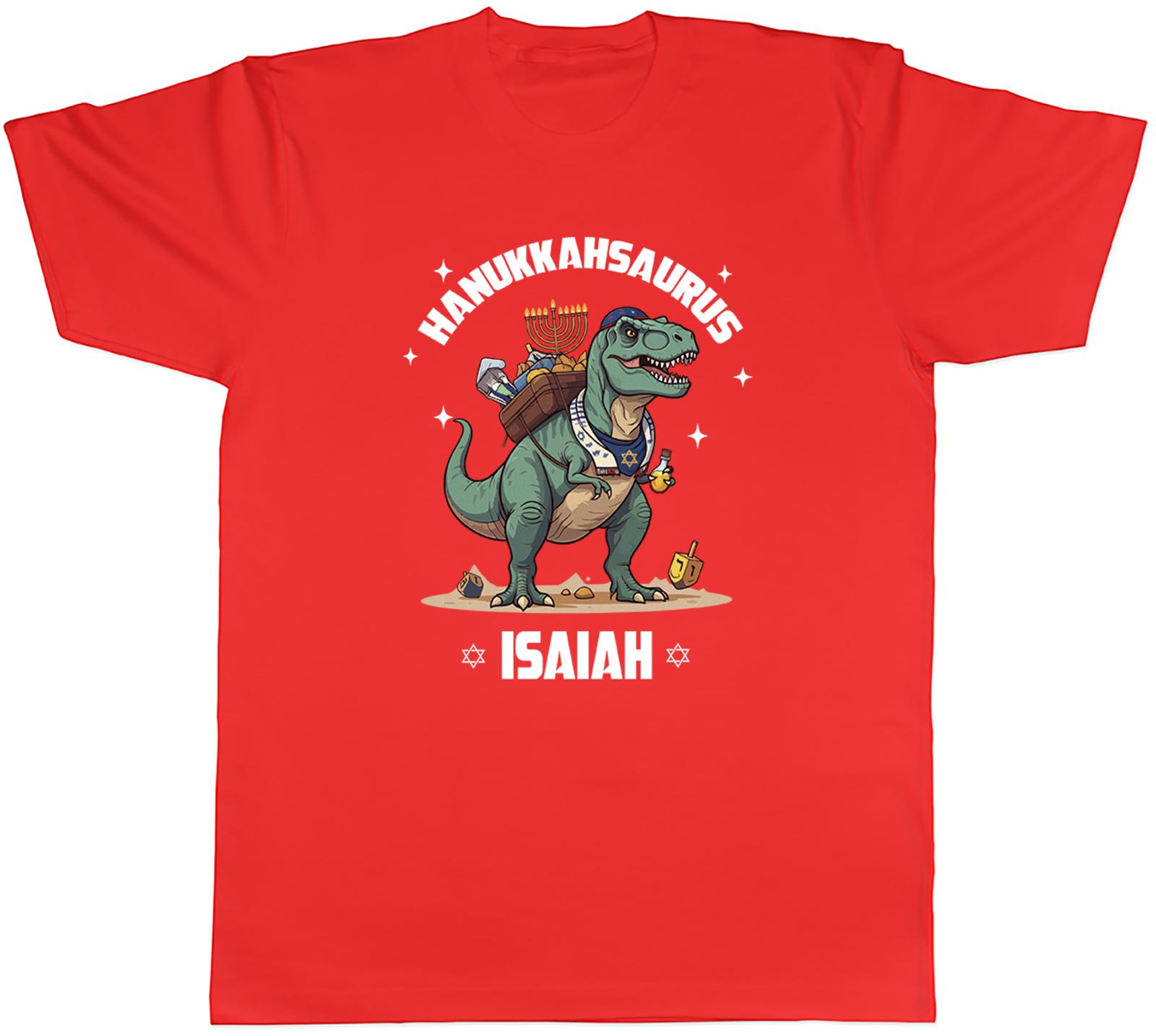 Personalised Hanukkahsasurus TRex Happy Hanukkah Unisexs TShirt Tee Gift Top S