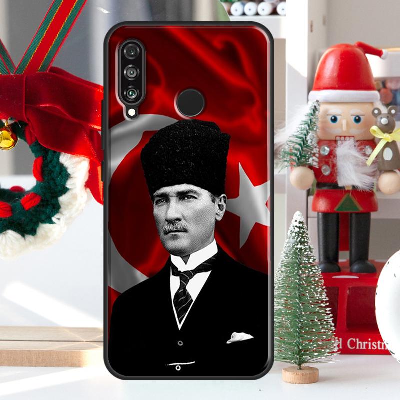 Turkey Mustafa Kemal Ataturk Case For Huawei P30 Lite P40 P50 P20 Pro P Smart 2021 Nova 5T Nova 9 Honor X9 X8 X7 50