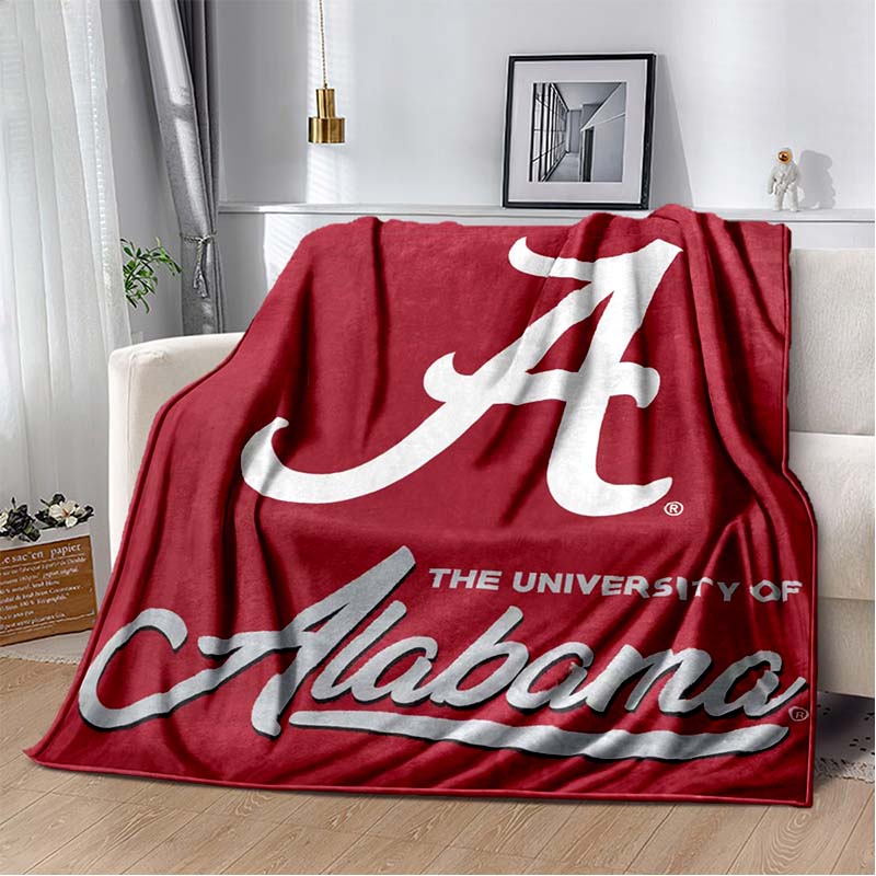 

Флисовое одеяло Университета Алабамы Crimson Tide NCAA, Мягкое плед-покрывало студенческой команды 80cm x 120cm