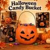 Halloween Pumpkin Handheld Pail Candy Container for Kids Party Decor
