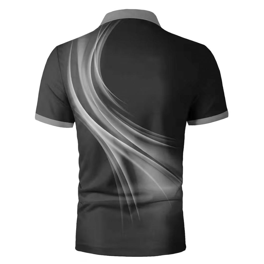 Herren Kleidung Sommer Neu Kurzarm Business Casual Kragen Golf Poloshirt 100% Polyester