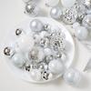 50Pcs Shatterproof Christmas Ornament Set With Plastic Tree Toppers Star For Indoor Outdoors Holiday Decorations