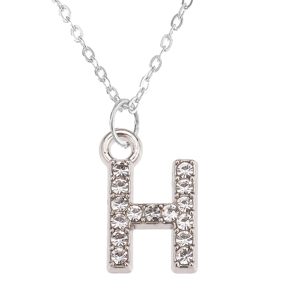 Mode Glanzende A-Z Letter Hanger Bedel Ketting 26 Initialen Alfabet Naam Sleutelbeen Ketting Feest Valentijnsdag Sieraden Cadeau