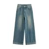 Chuyu Women's Retro Wide-Leg Loose Jeans
