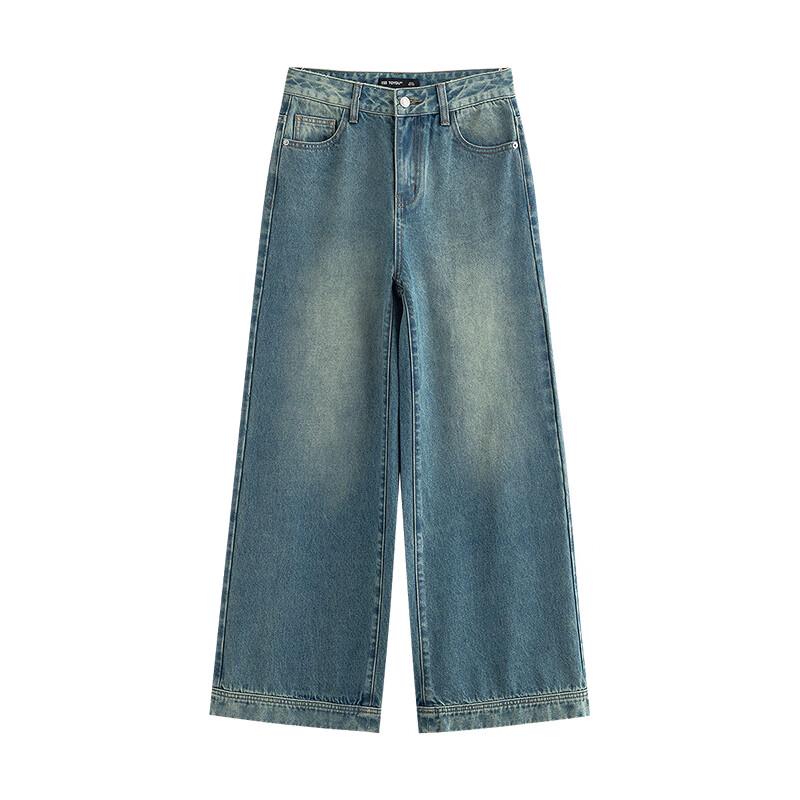 Chuyu Women's Retro Wide-Leg Loose Jeans