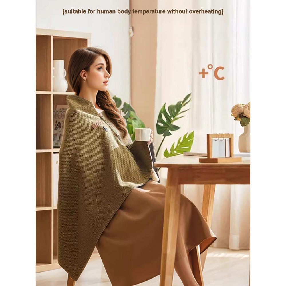 Portable Heated Shawl USB Heated Graphene Warming Blanket Small Electric Heating Blanket Waist Warming Abdomen Heating Pad