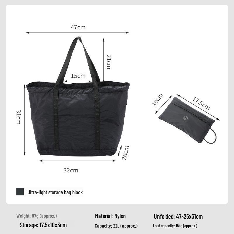 Koman B-86-H Ultra-light Self-storing Water-repellent Multi-purpose Bag for Camping, Sports, Commuting, and Grocery Shopping