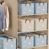 New Clothes Storage Box Home Living Room Dormitory Storage Basket Wardrobe Storage Box Clothes Pants Storage Fabric Organizers