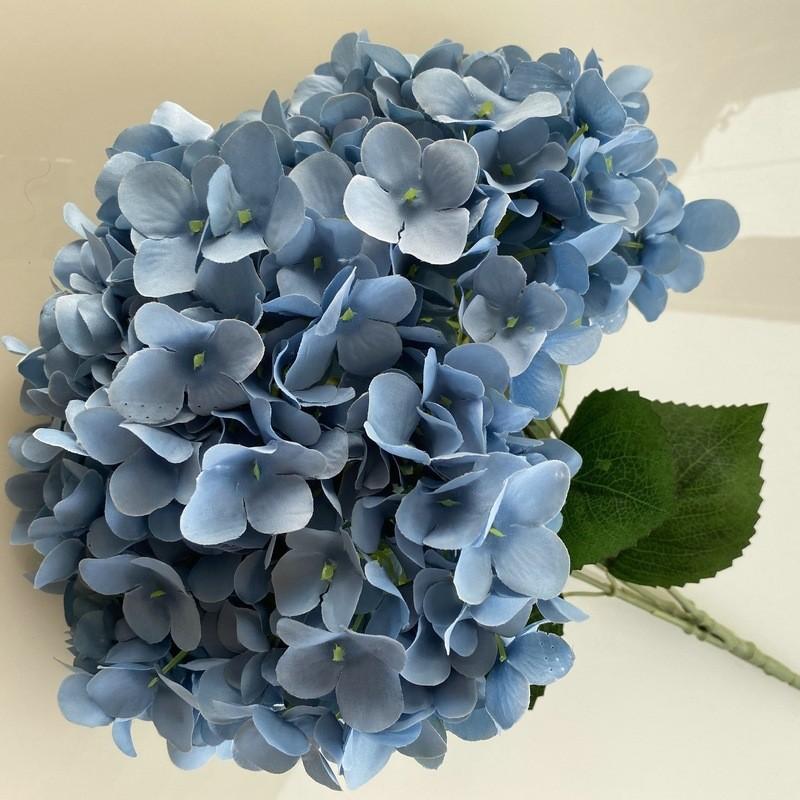Hydrangea Flower Bouquet With Embroidered Ball Handles For Wedding And Hotel Decor