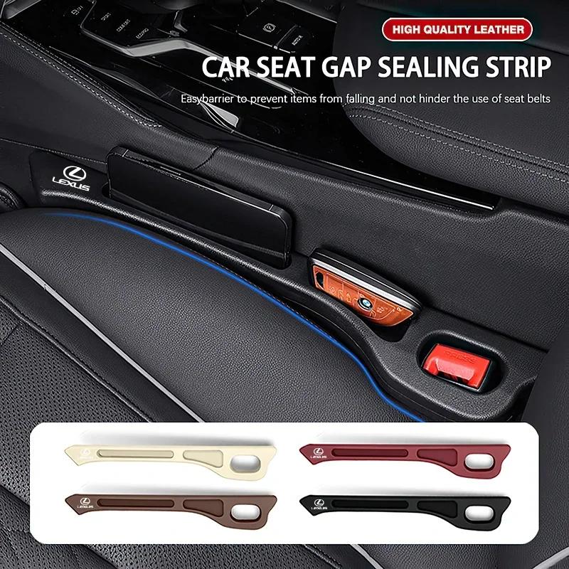 2pcs Car Seat Gap Filler Strip Auto Phone Holder Accessories For Lexus F SPORT ES RX NX LS UX LM LX GX LC RZ IS CT GS RC HS SC