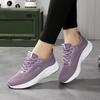 Women Lightweight Breathable Casual Sneakers Ladies Non-Slip Jogging Shoes Flying Weaving Four Seasons All-Match Running Shoes