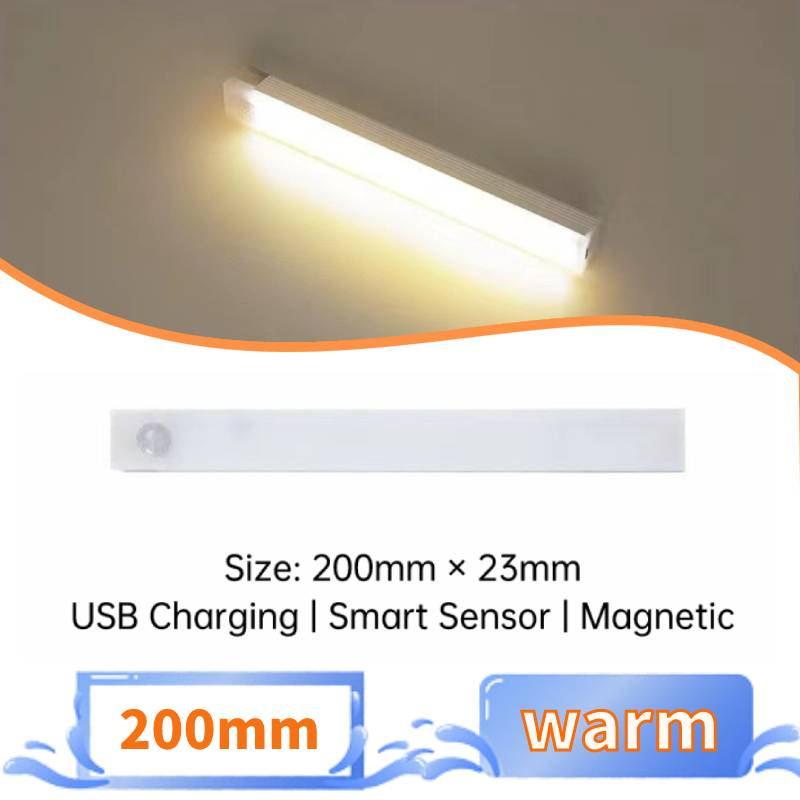 Bewegungssensor Licht Schrank Kleiderschrank Lampe Kabellos LED USB Nachtlicht Schrank Ganglicht Detektor Schlafzimmer Nachtlampe Raumdeko