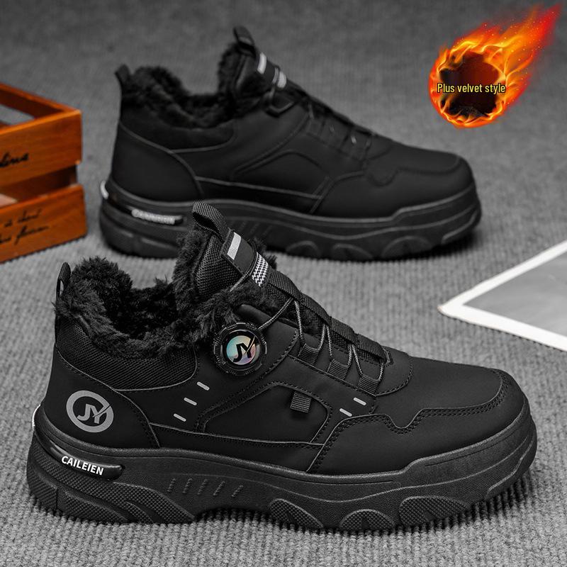 Pánské zimní kotníkové boty Martin s fleecovou podšívkou: Retro, Hřejivé, Trendy, Všestranné pracovní tenisky