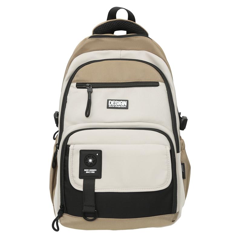Backpack Female Letter Student Schoolbag Couple Travel Backpack