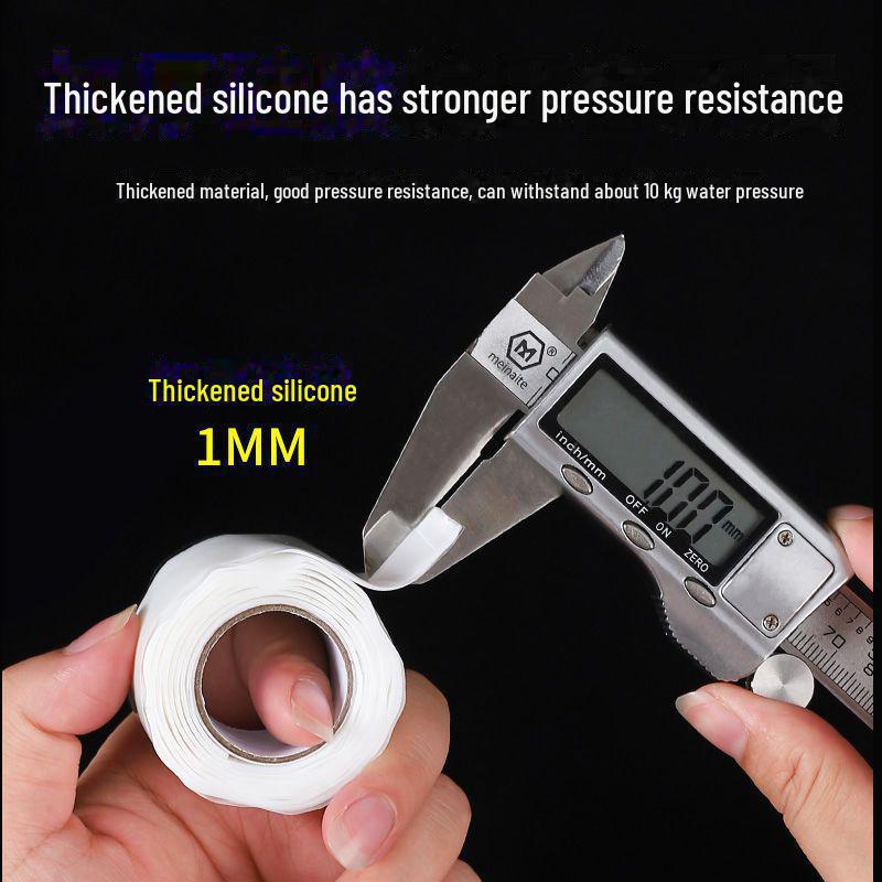 Influencer-Approved Strong Silicone Leak-Stopping Self-Adhesive Waterproof Tape for PVC, Plastic, Metal Pipes