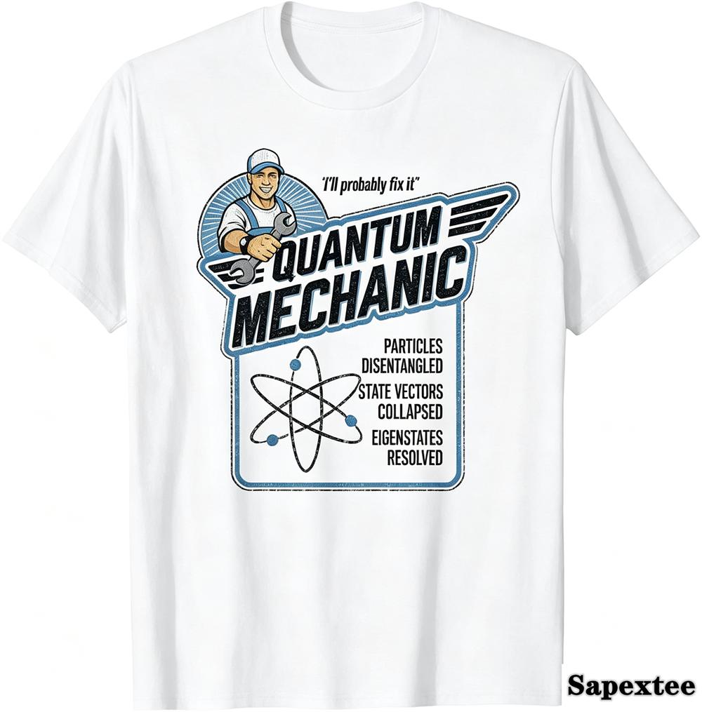 Quantum Physics Student Science Tshirt Printed Graphic Tshirt Unisexs Tshirt Vintage Summer Streetwear Harajuku Fashion Y2k