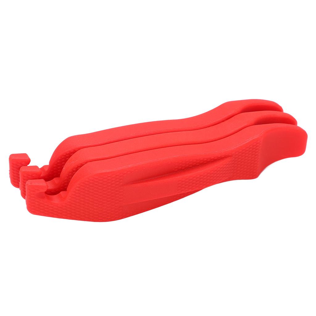 3 stk Sykkeldekk Dekkspak Nylon Dekkspak Sklisikker Høy Hardhet Sykkeldekkspak ReparasjonsverktøyRød