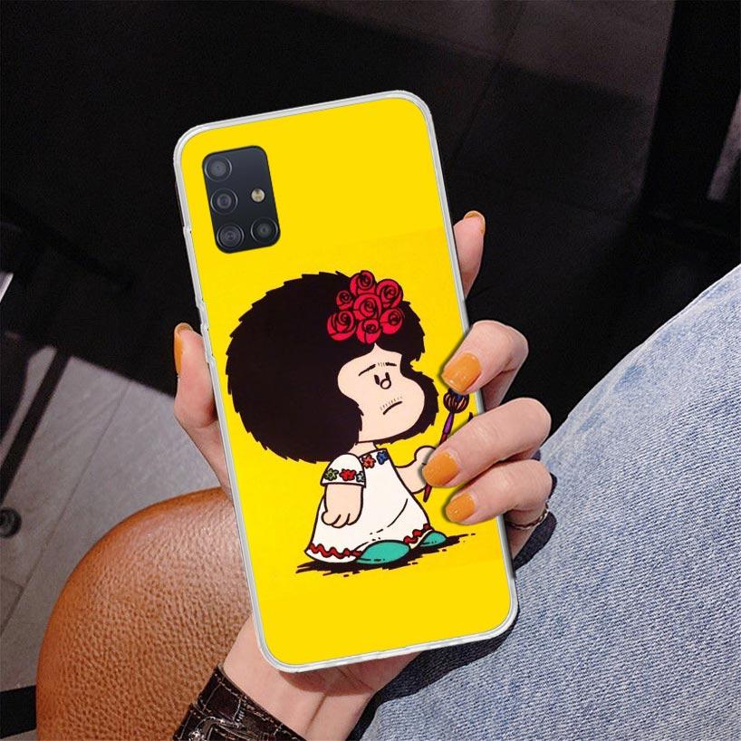 Mafalda Cartoon Phone Case For Samsung Galaxy A52 A32 A22 A12 A51 A31 A50S A30S A20S A10S Note 20 Ultra 10 Plus S10 A72 A71 Gala