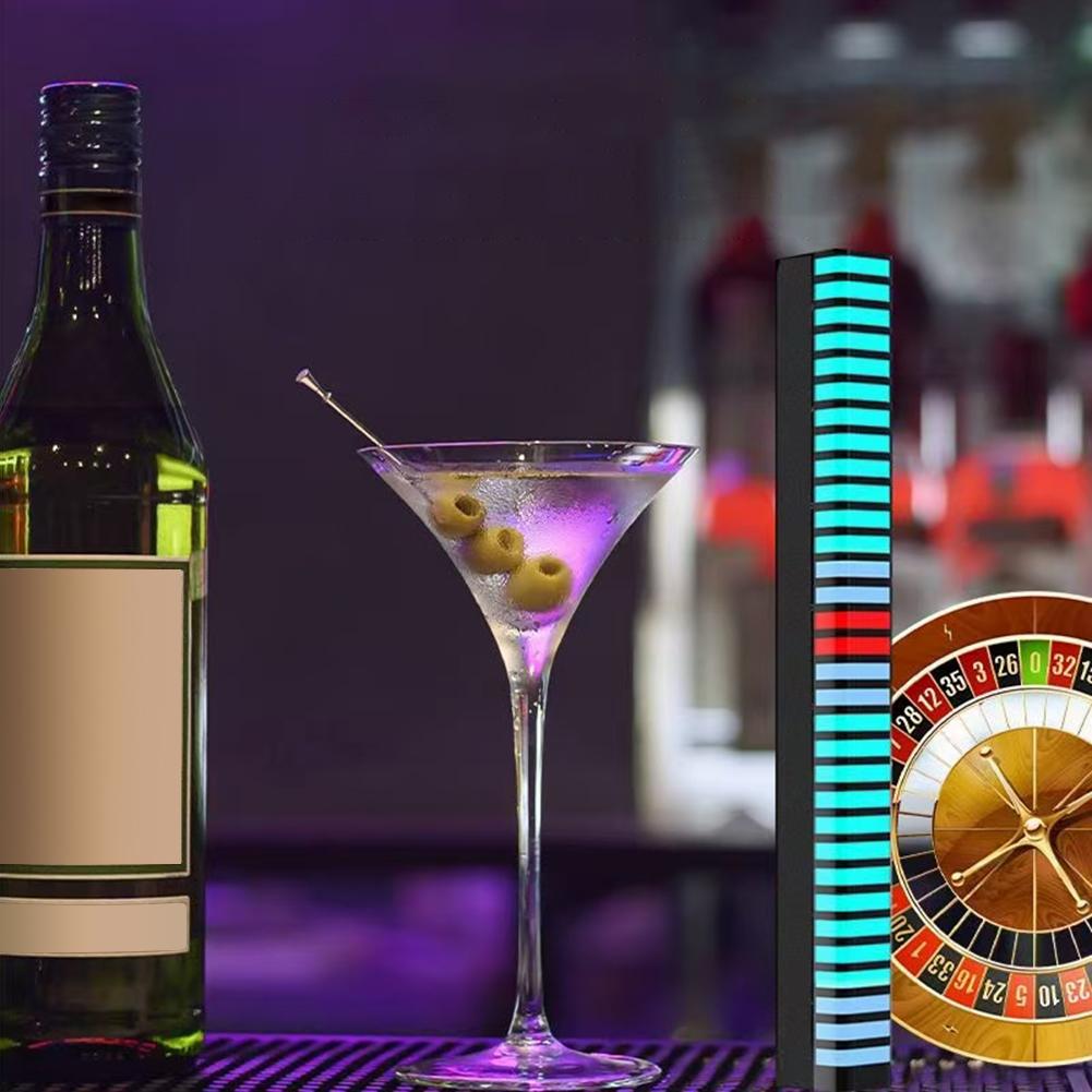Car Atmosphere Light Bar Colorful Music Ambient Lamp 3D RGB 32 LED Pickup Strip Light Lamp Bar for Car Computer