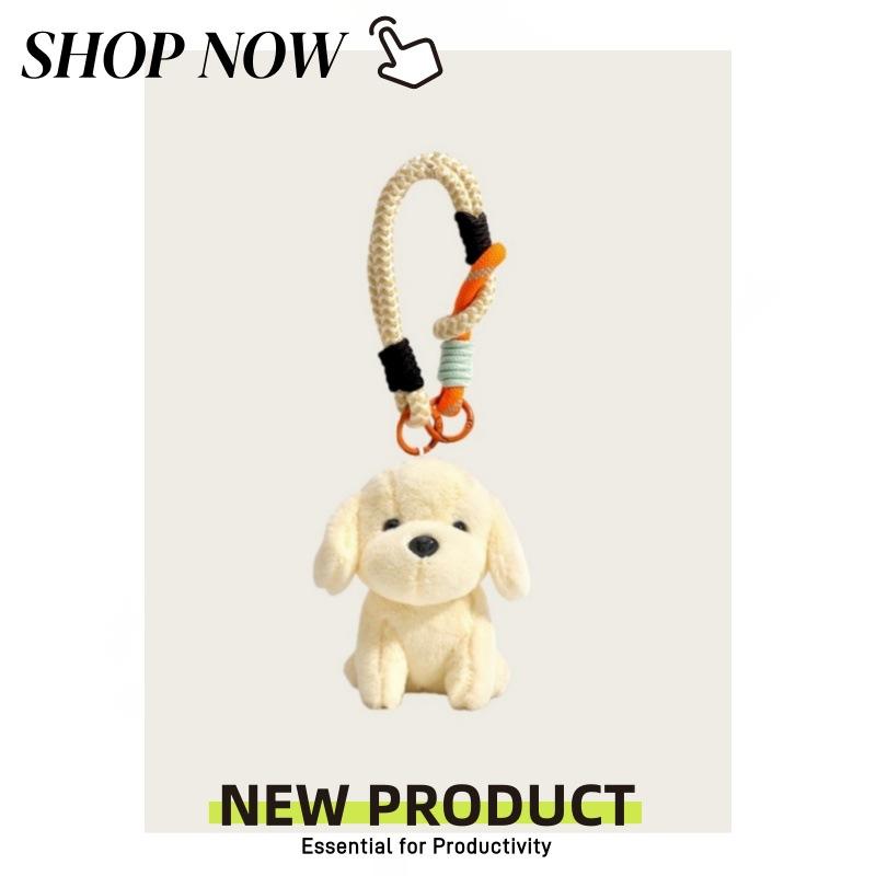 Pendant Animal Puppy Plush Toy Schnauzer Dog Doll Ragdoll Cute Car Keychain Pendant