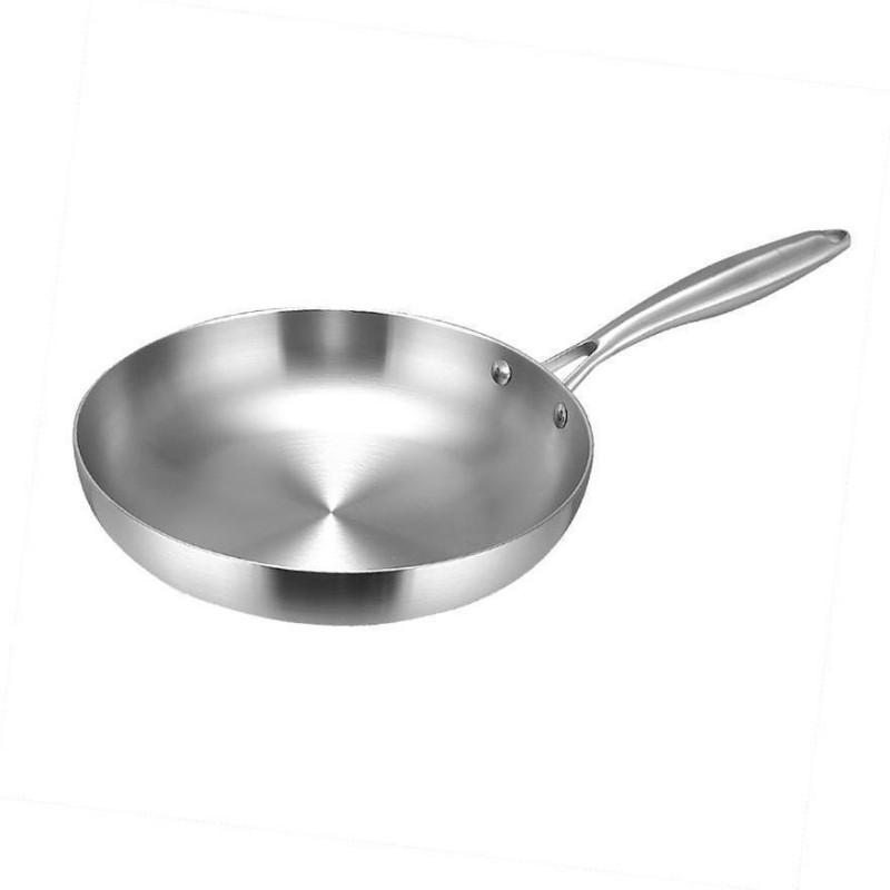 304 Stainless Steel Non Stick Pan For Frying Steak Uncoated Kitchen Cookware Suitable For Gas Stoves And Induction Cookers