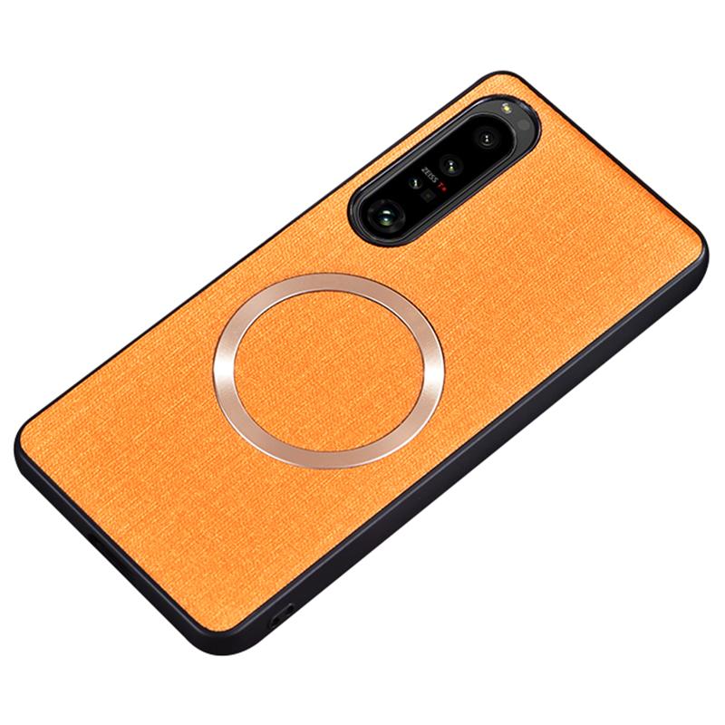 For Sony Xperia 1 VI Case Magnetic TPU+Cloth Shock-Absorbent Phone Cover