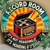 Vintage Metal Wall Art Round Retro Sign Bar Cafe Home Decor